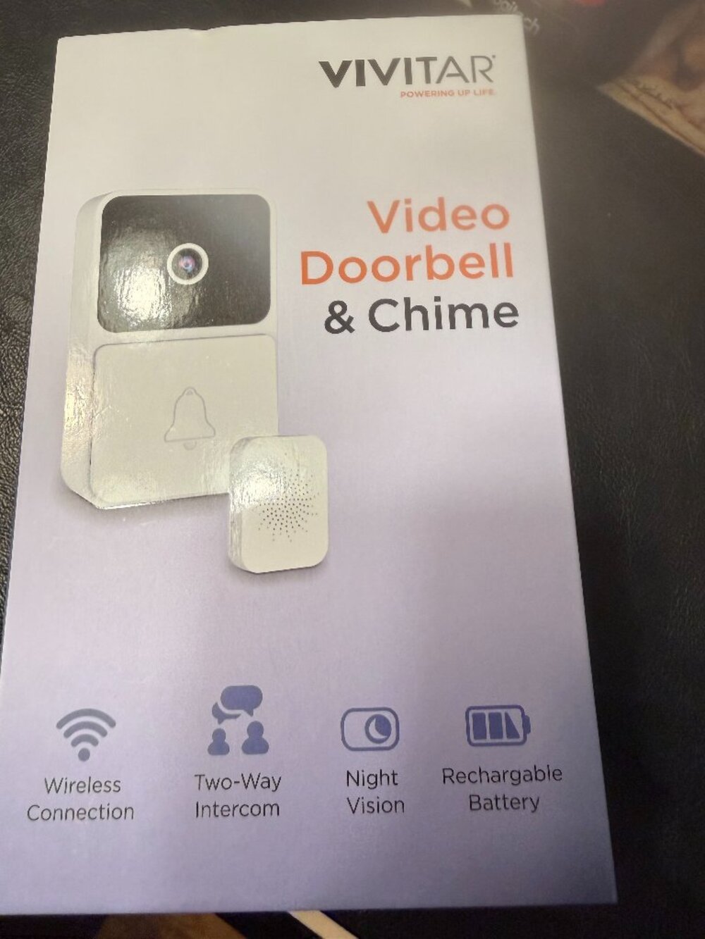 Vivitar Video Doorbell and Chime Wireless Smart Security with USB Chime Kit